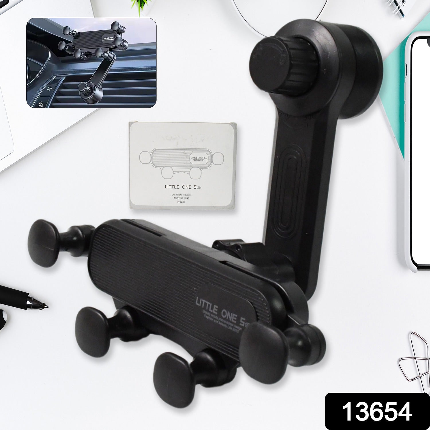 Car Phone Holder – 360° Adjustable Vent Mount for All Phones | Velvet Wheels Secondary image