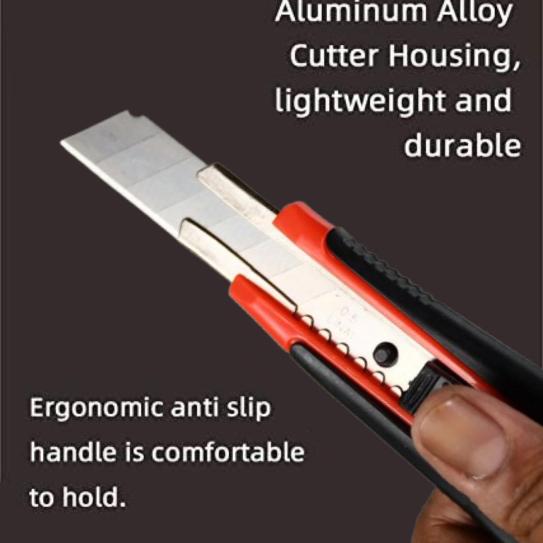 Cutter Knife Set – Heavy Duty 18mm Blades & Rubber Grip | VoltDesk Secondary image