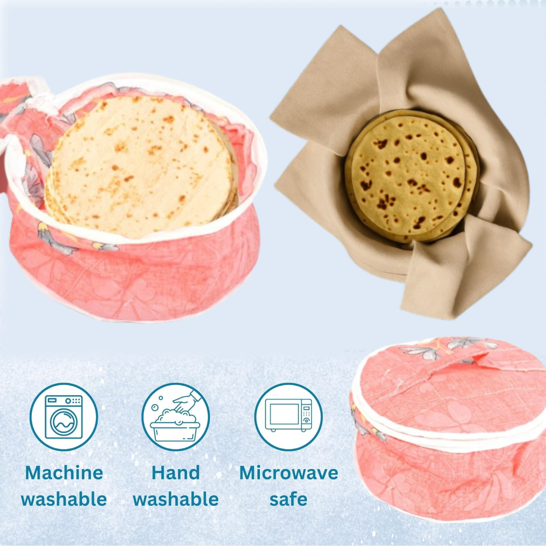 Chapatti Box – Washable Cotton Roti Casserole | Lunchie Bunchie Secondary image