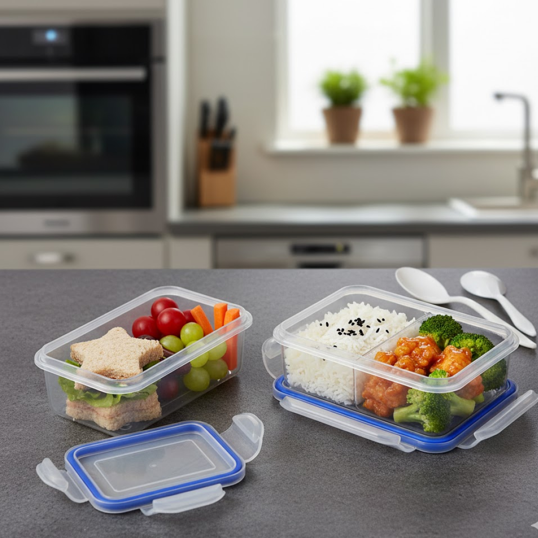Airtight Lunch Box – 4-Side Lock, BPA-Free | Lunchie Bunchie Secondary image