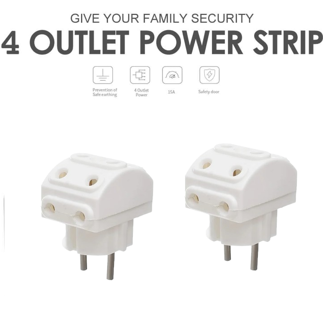 5-Way Multi-Plug Socket – 2-Pin Compact Power | Tetherix Secondary image