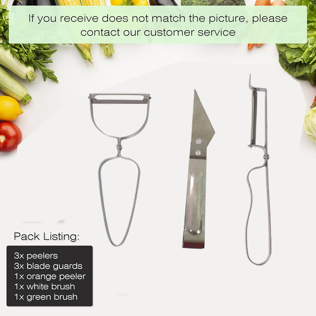 3-in-1 Vegetable Peeler Set – Multifunctional Kitchen Tool | Quickslice Secondary image