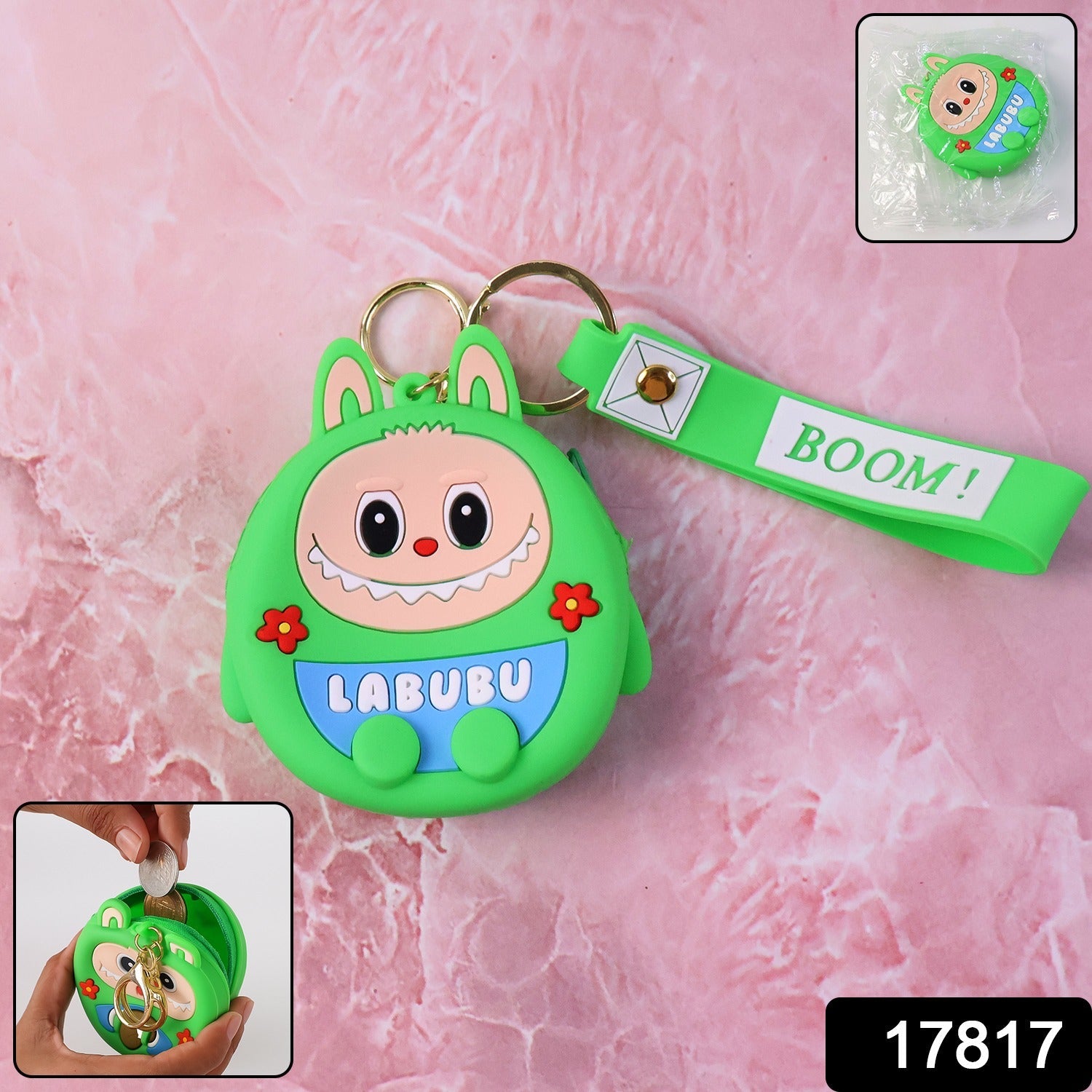 Cartoon Coin Pouch with Keychain – Cute & Compact Organizer Secondary image