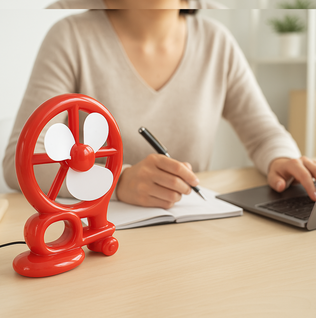 Mini Cooling USB Fan – Portable Desk Fan for Home & Office | Velvet Wheels Secondary image