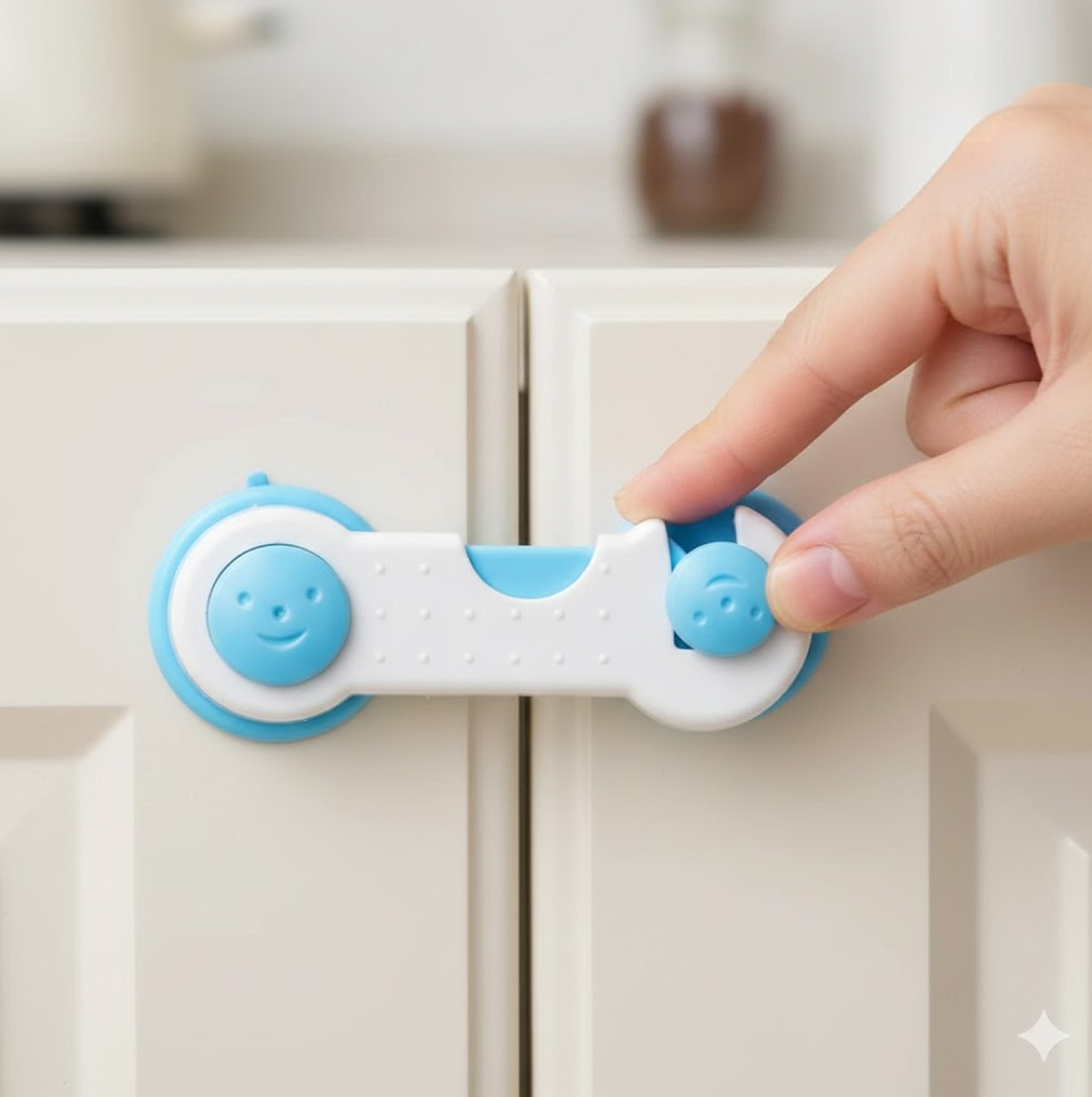 Child Safety Lock – Multi-Surface No-Drill | Happy Bathers Secondary image