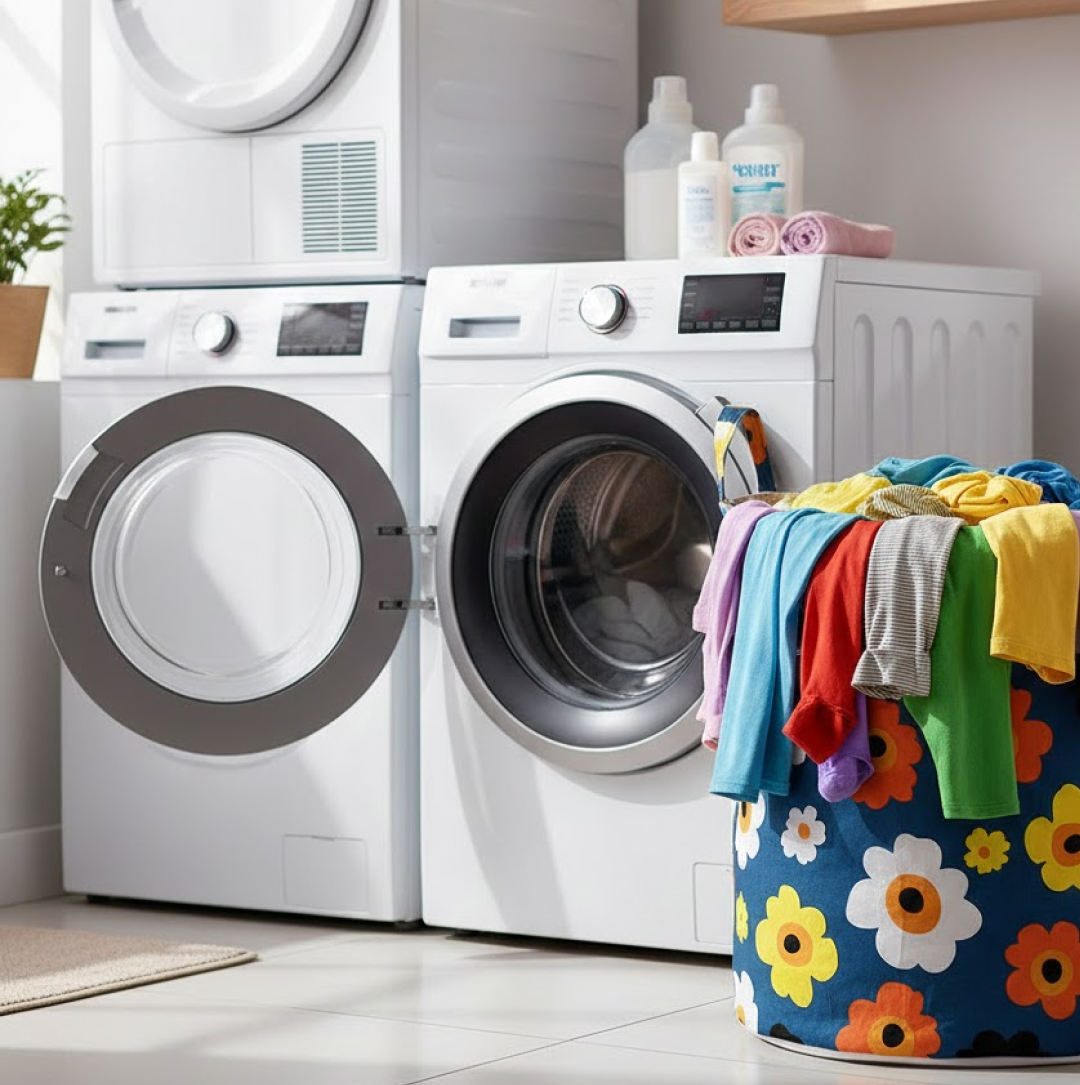 Stylish Organivo canvas laundry bag for home organization. Main image