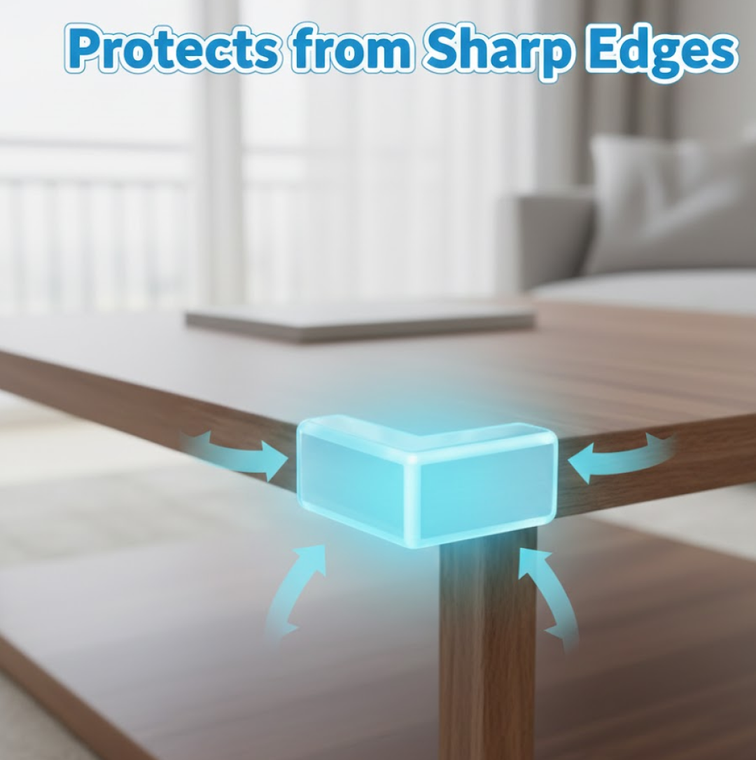 Baby Corner Protectors – Soft Silicon Guards (200 Pc) | Mini Bubbles Secondary image