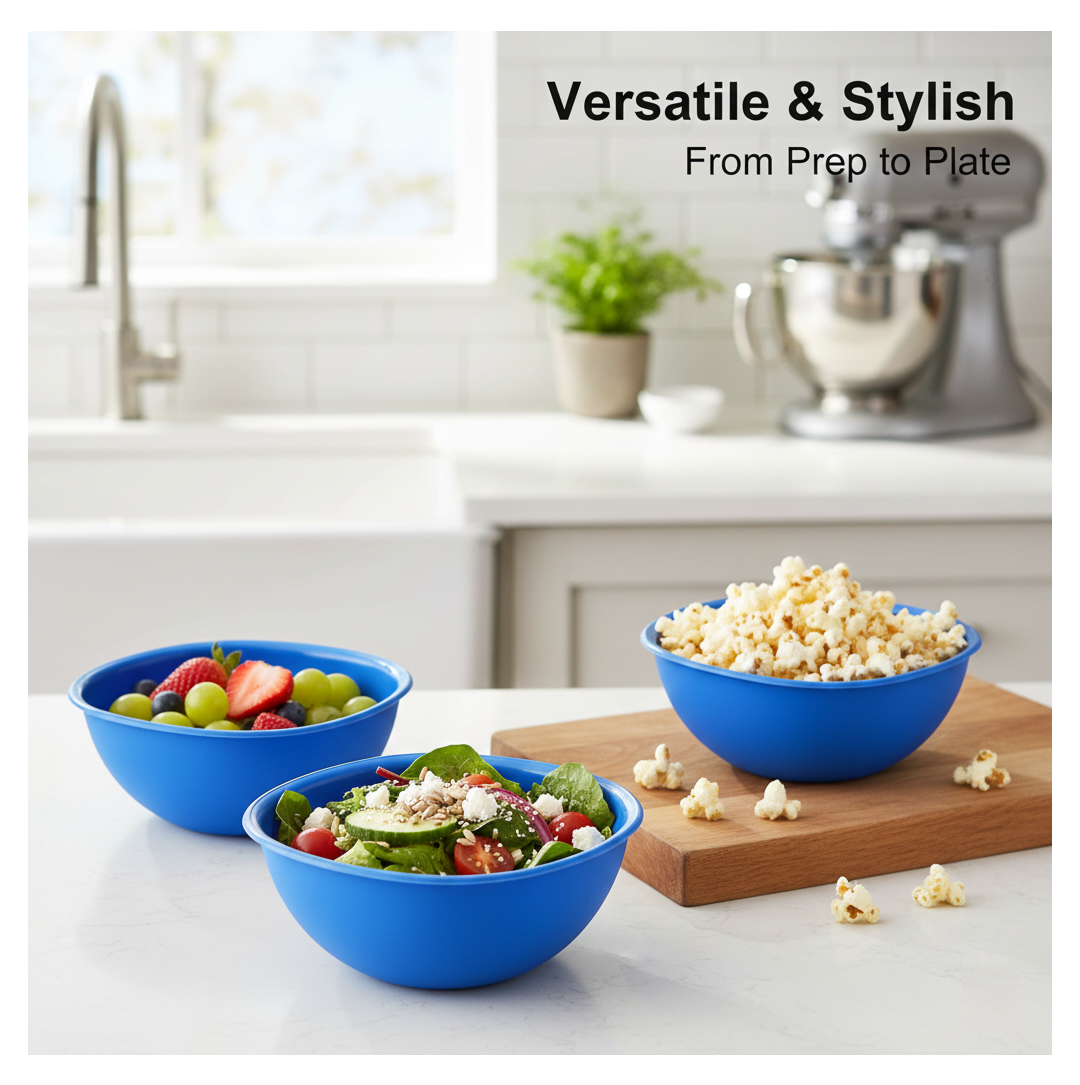 BPA Free Plastic Bowl Set – Microwave & Dishwasher Safe | Jiaqi Secondary image