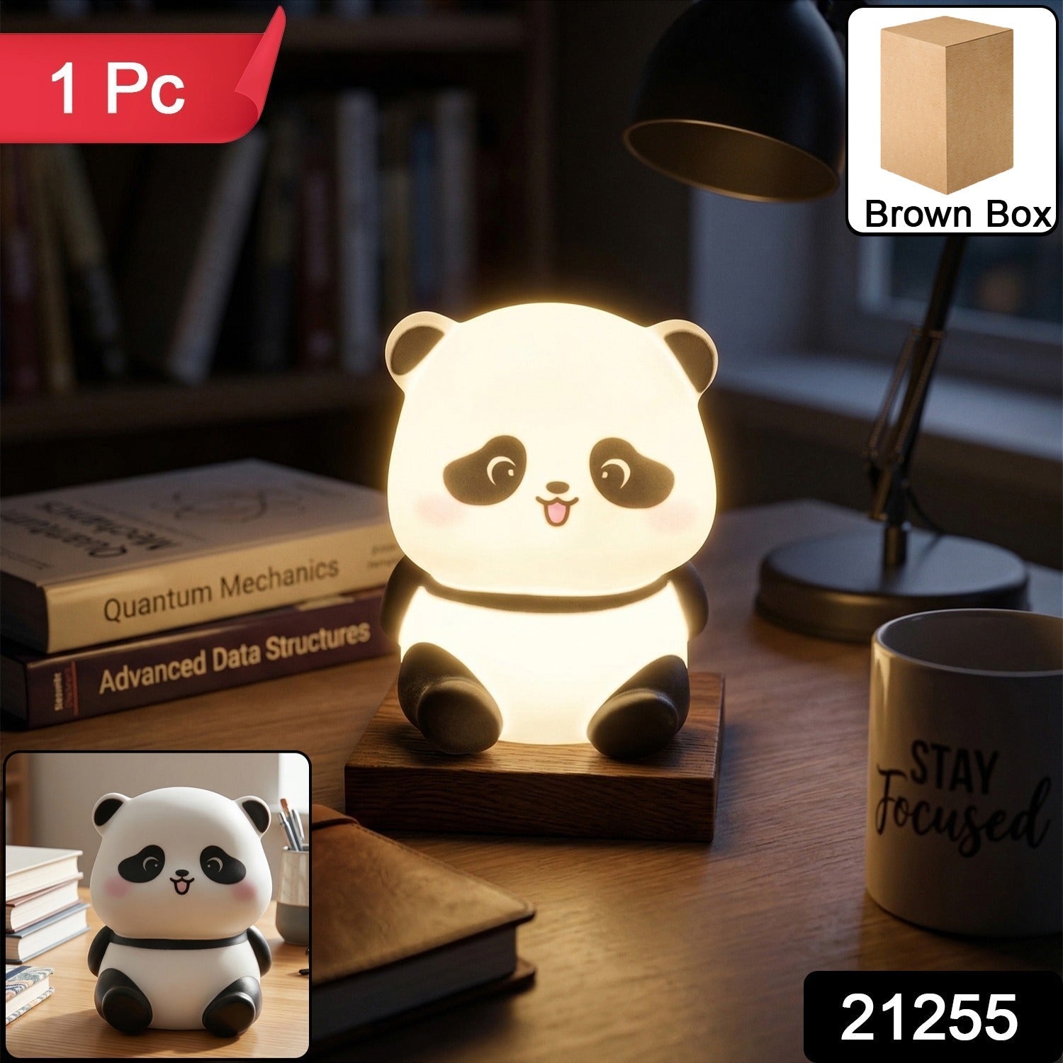 Cute Mini Panda Night Light – Soft LED Bedside Lamp for Kids Secondary image