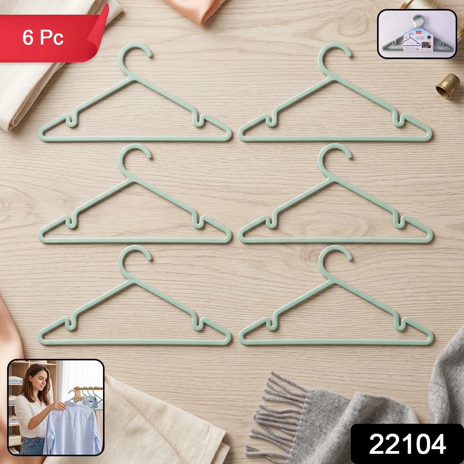 Plastic Clothes Hangers – Non-Slip Design for Safe Grip and Organization Secondary image
