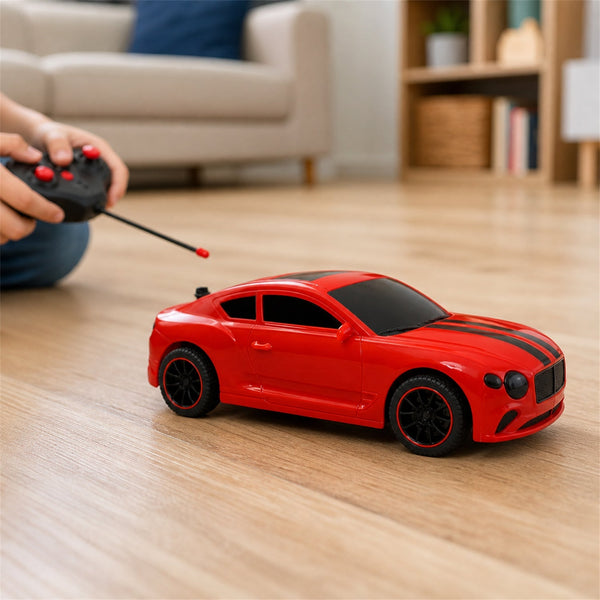Indoor and outdoor toy sports car for kids with bright LED lights