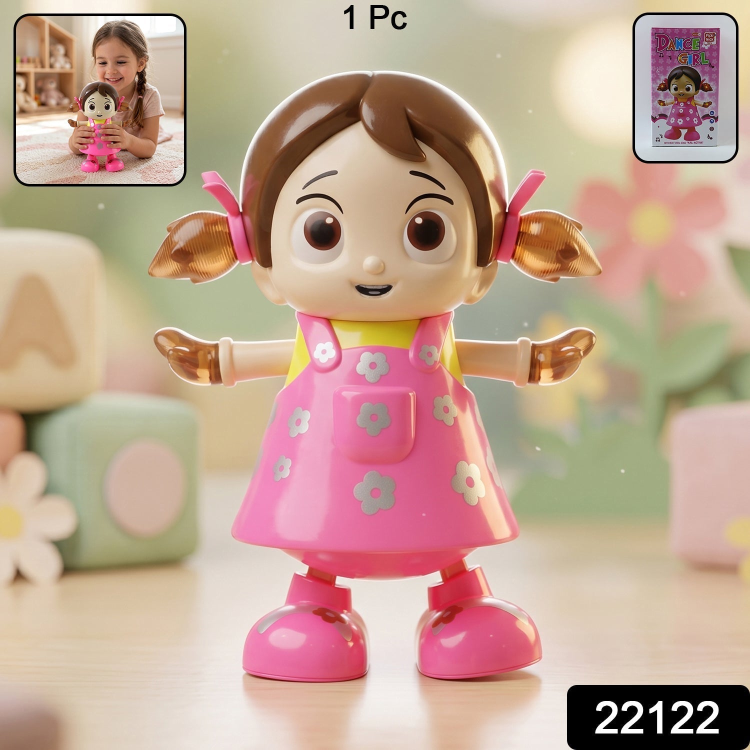 Dancing Girl Musical Light Toy – Kids' Entertaining Rotation and Music Secondary image