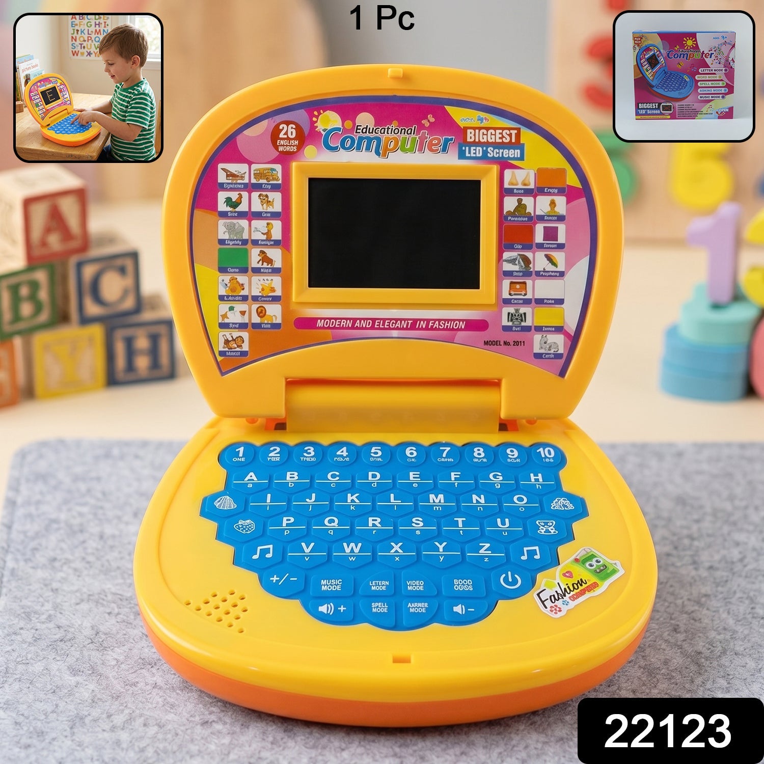 Kids Educational Laptop / Computer – Learning Alphabets, Numbers & Music Secondary image