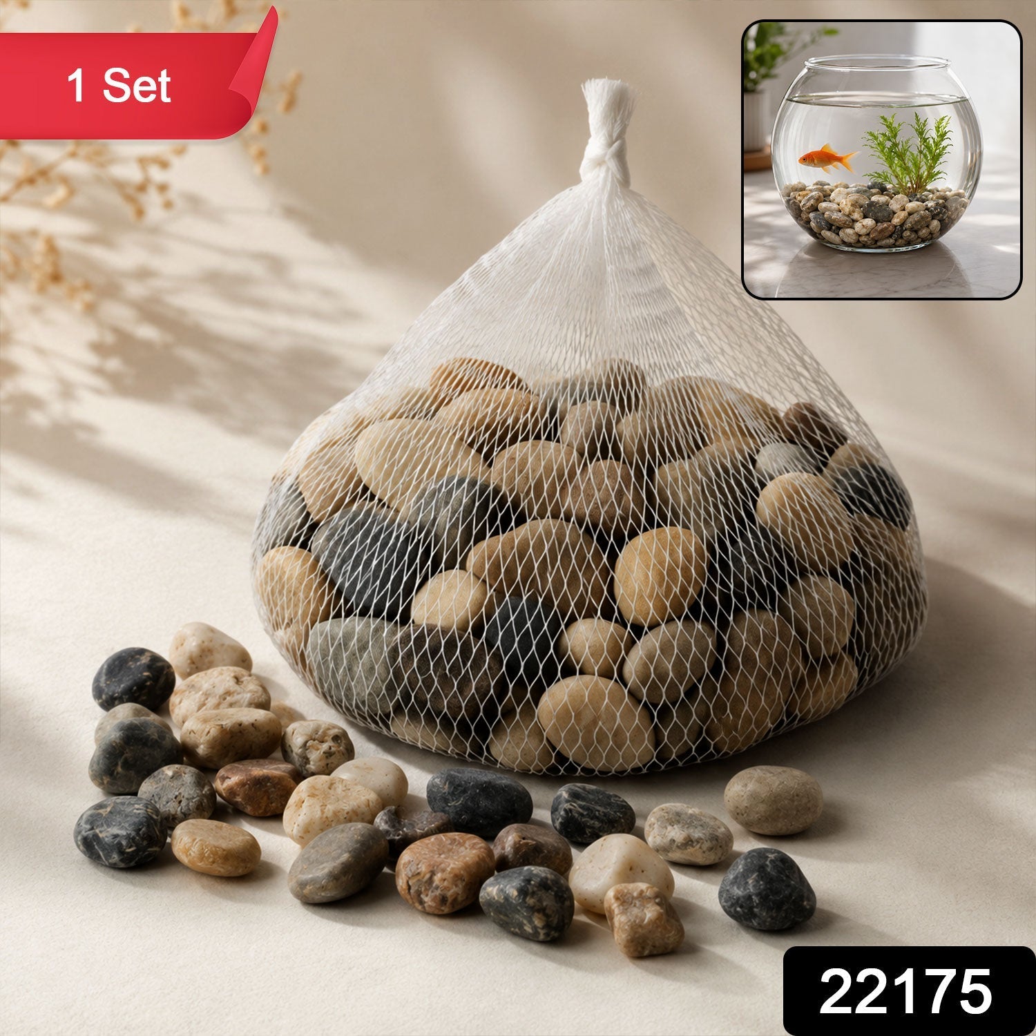 Decorative Natural Pebbles – Smooth River Stones for Home & Garden Secondary image