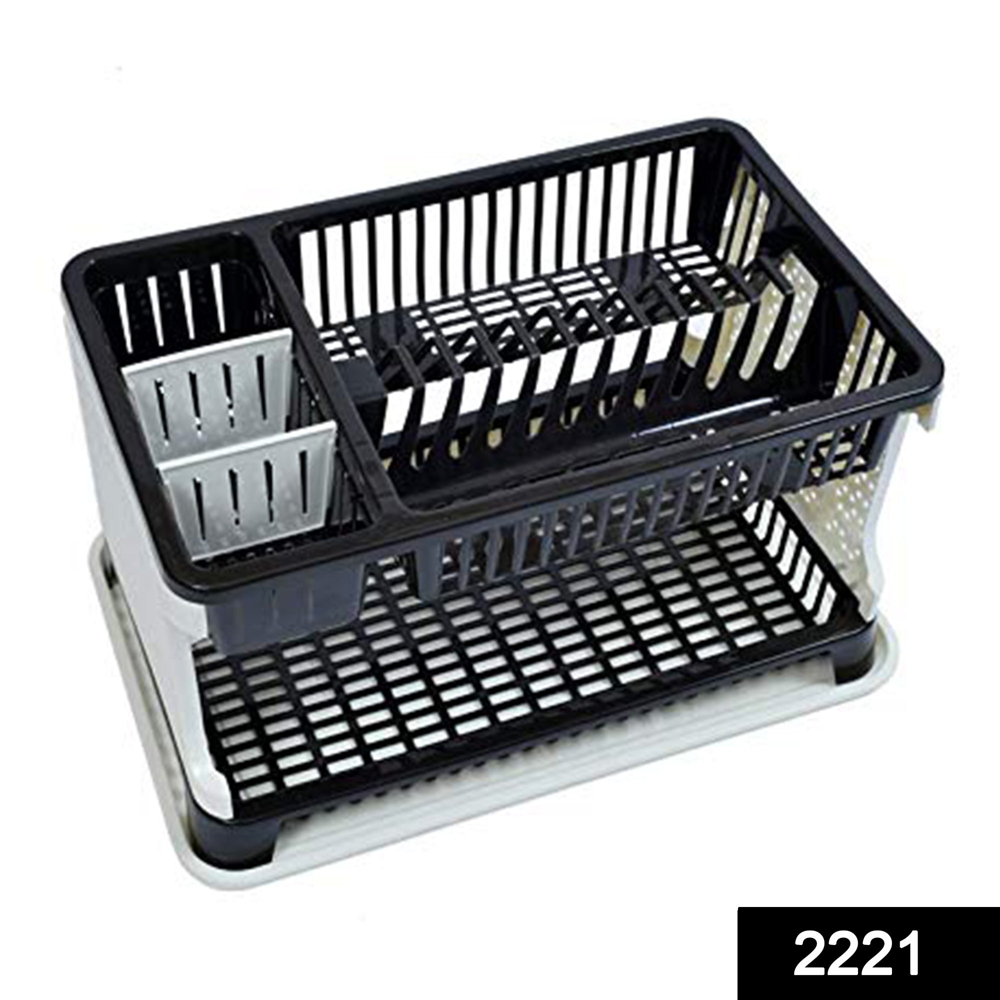 Dish Drying Rack – Water Storing Tray & Utensil Organizer | CookAura Secondary image