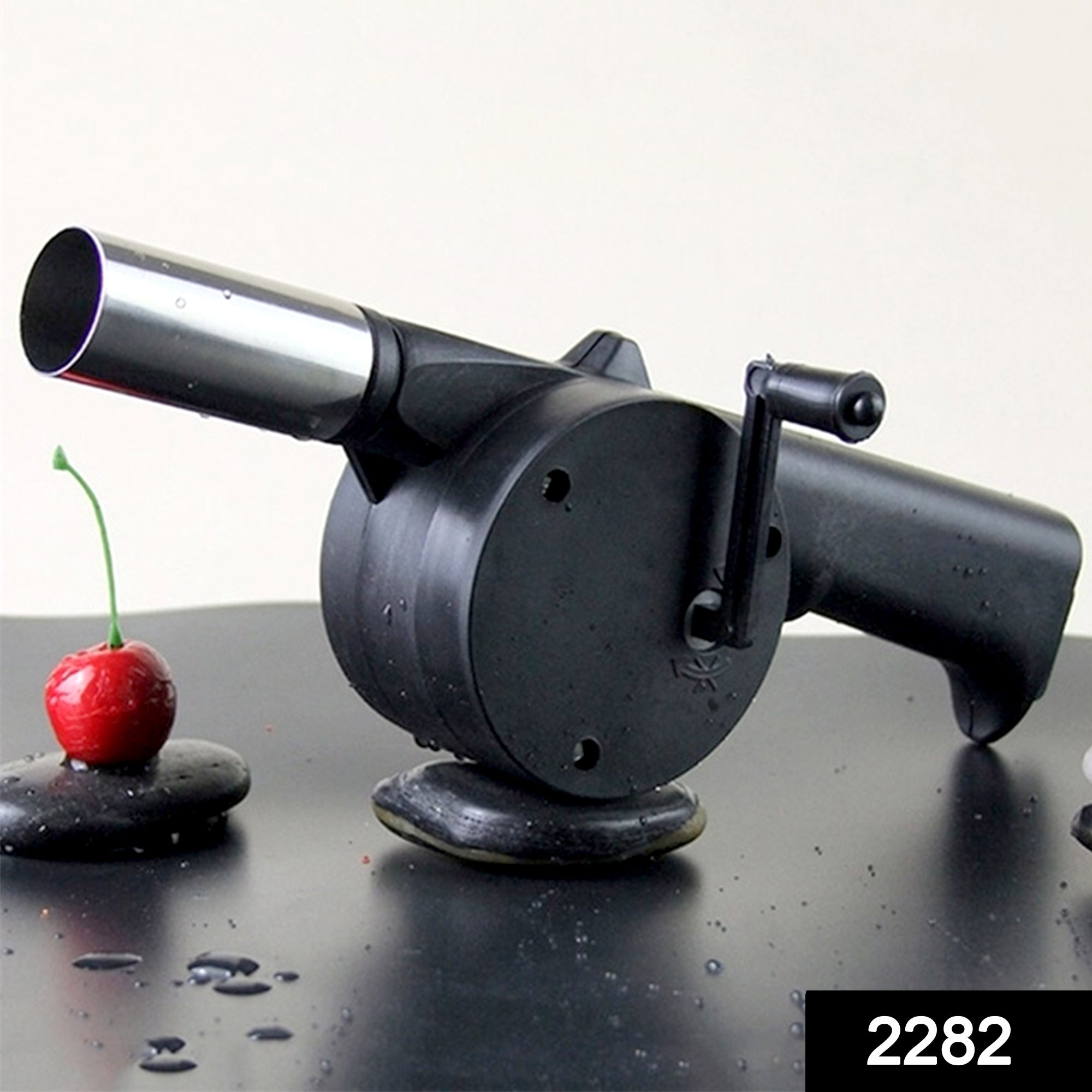 BBQ Air Blower Fan – Portable Hand Crank for Charcoal Grills | Velvet Wheels Secondary image