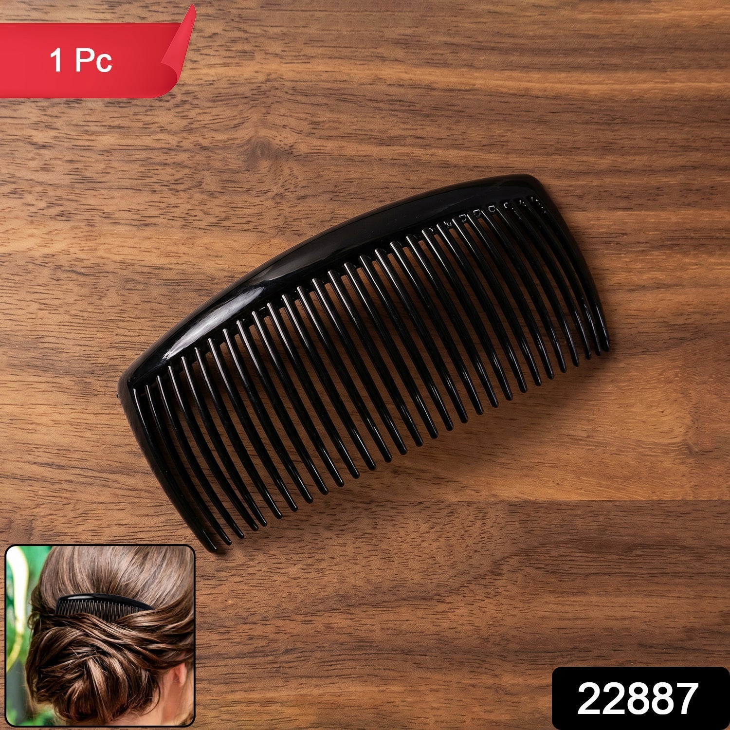 Plastic Hair Styling Side Comb – Firm Grip for Updos & Buns Secondary image