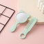 Cute bear-shaped handheld mirror in mint with matching comb in grooming kit