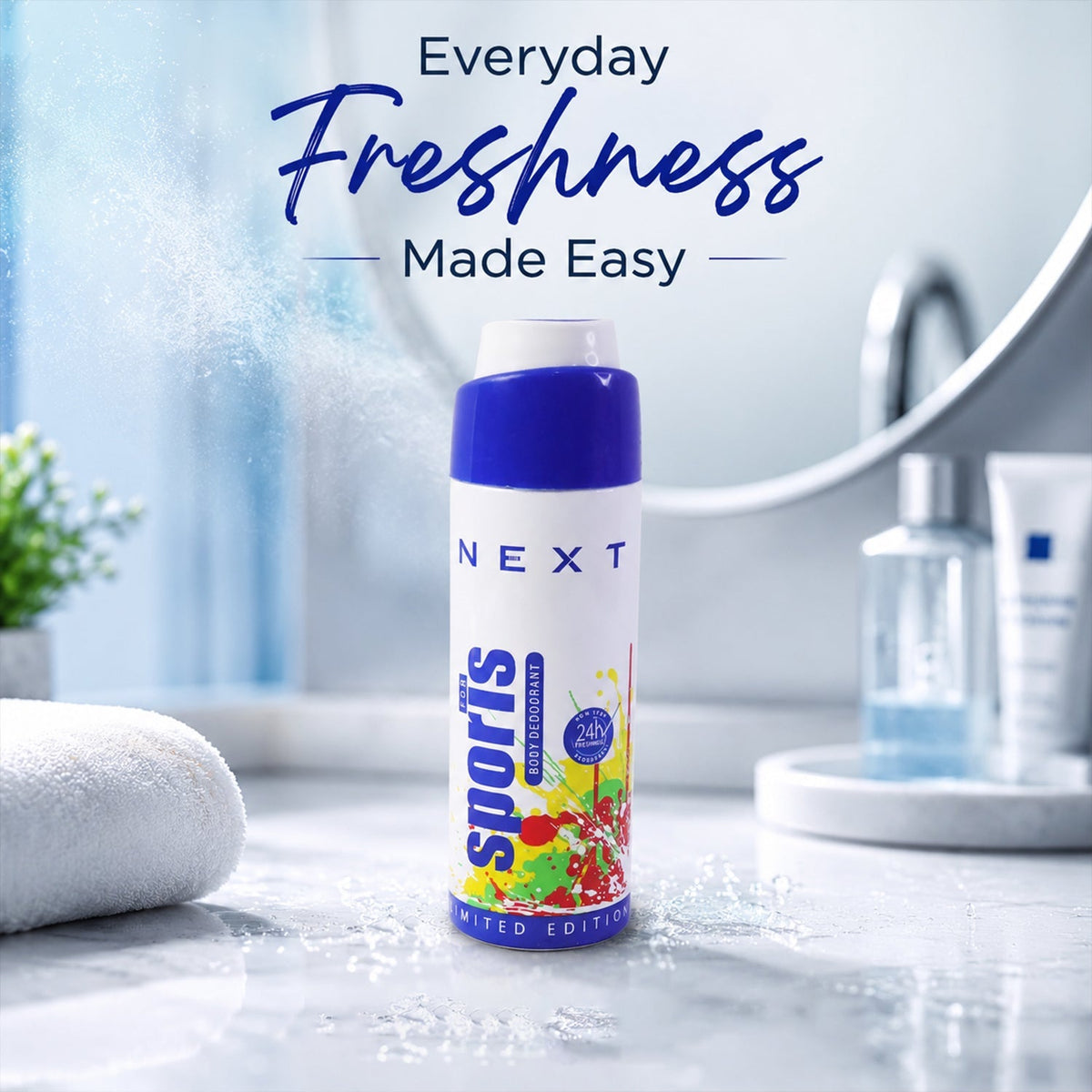 Next men's sports fragrance body spray in 200ml can Main image