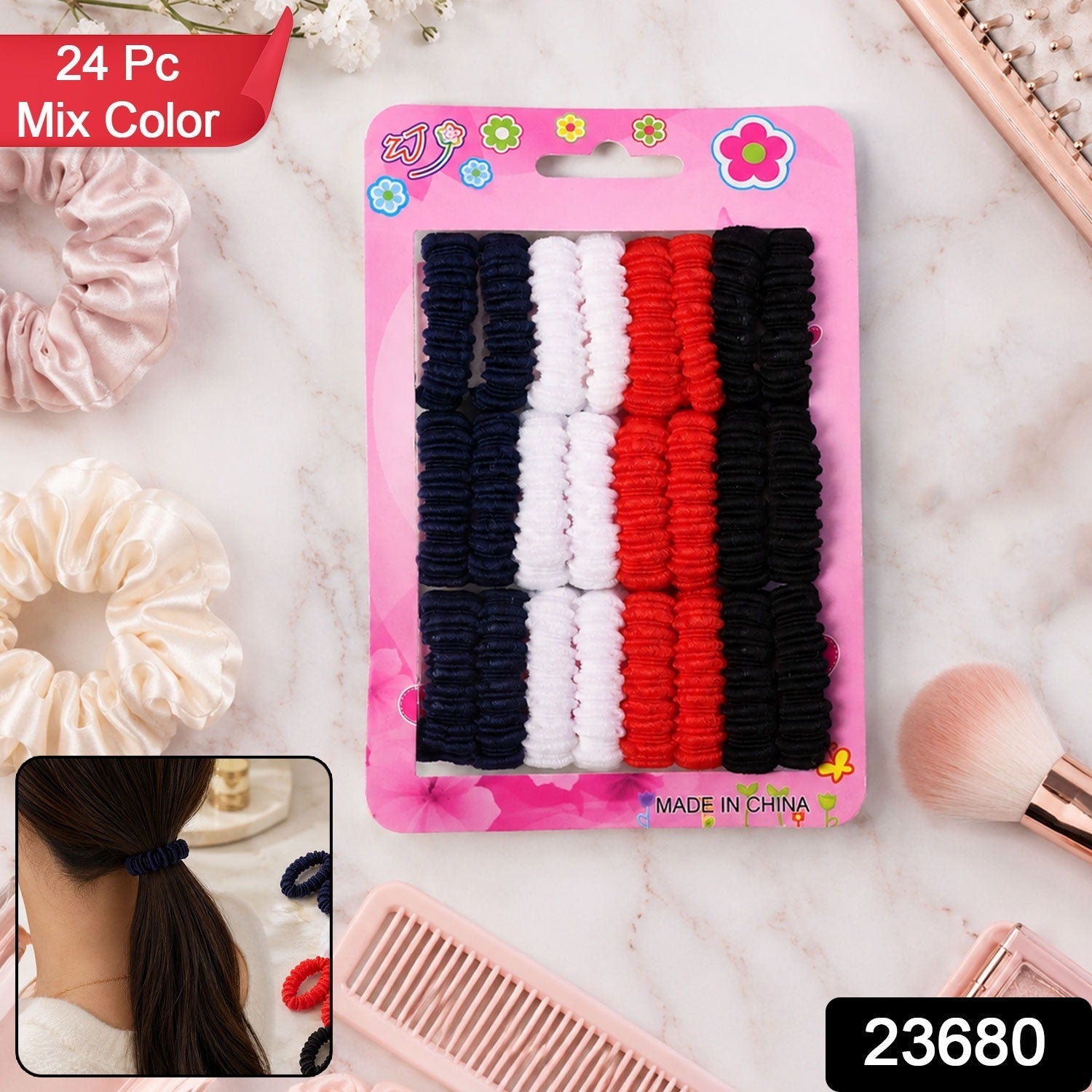 Elastic Hairband Set – Gentle Grip & Vibrant Colors for All-Day Hold Secondary image