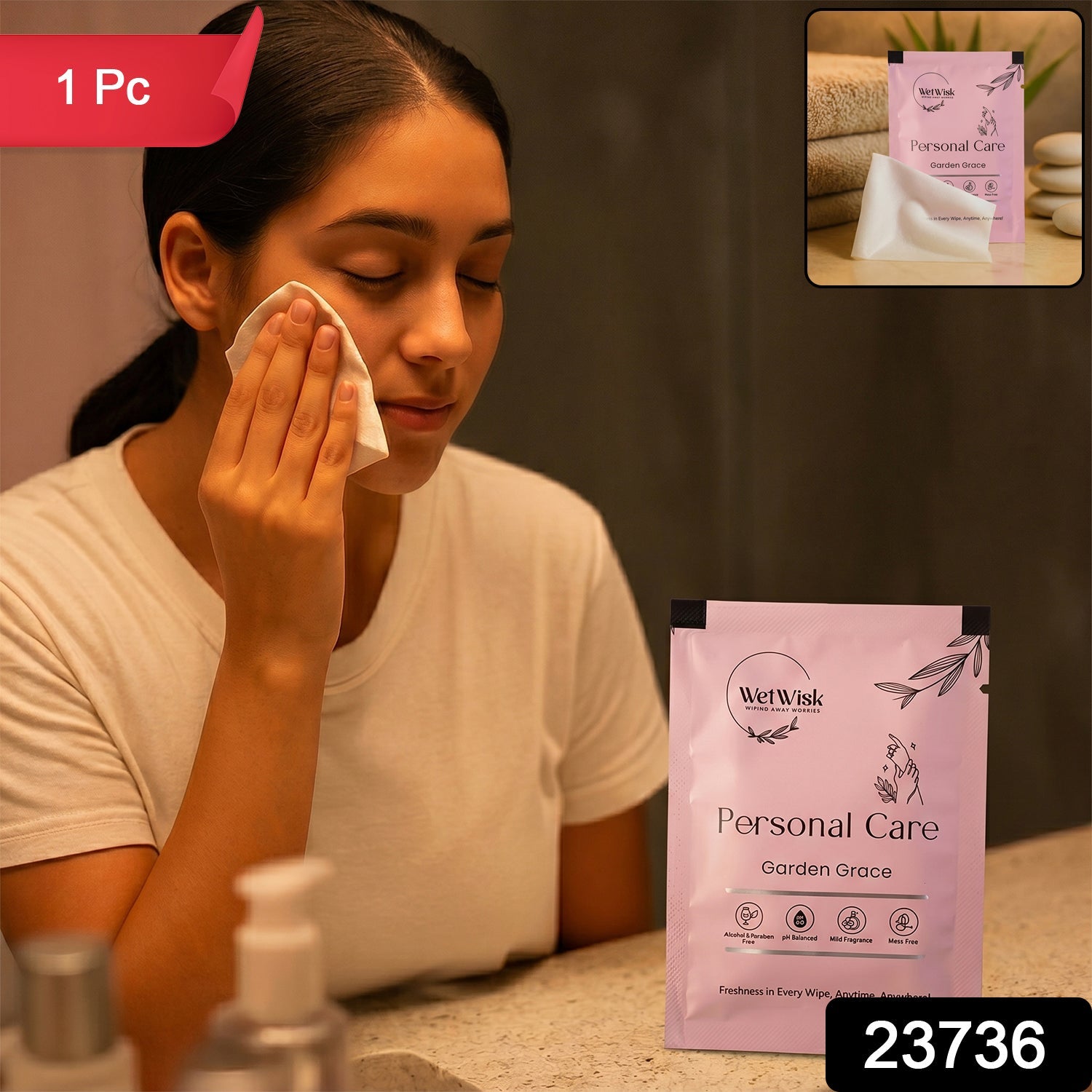 Personal Care Wet Wipes – Gentle Face & Body Cleansing Secondary image