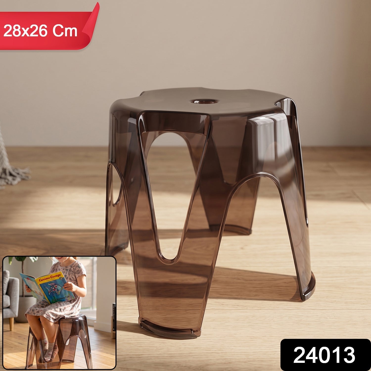 Plastic Sitting Stool – Lightweight & Multipurpose Design for Home & Outdoor Secondary image