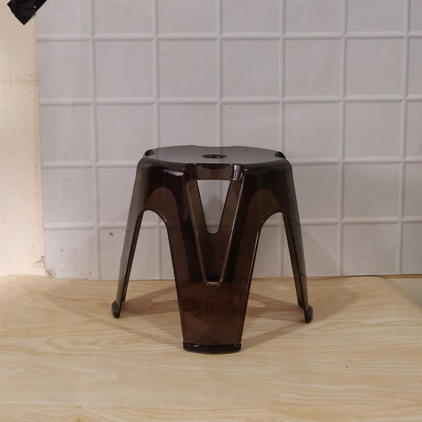 Packaged plastic sitting stool ready for shipment
