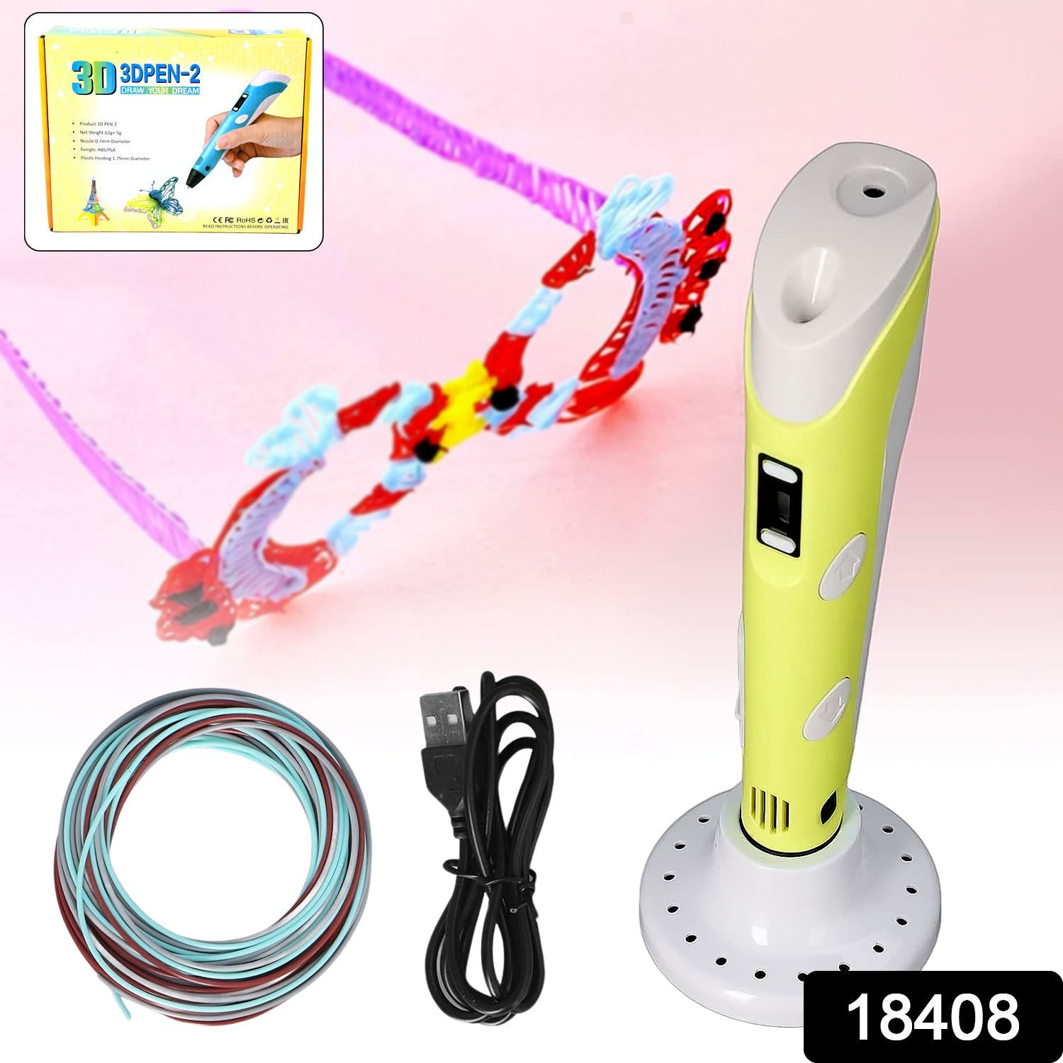 3D Printing Pen – Easy Drawing Tool for Kids & Adults | Mind Craze Secondary image