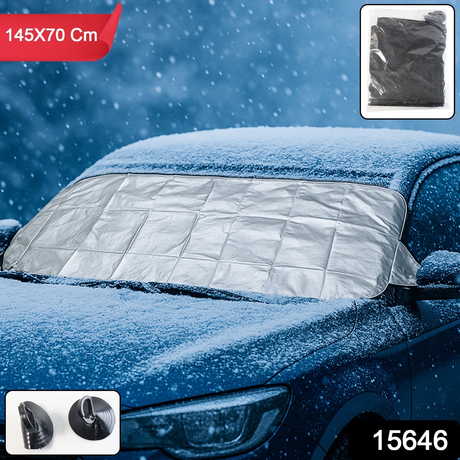 Car Windshield Protection Cover – Universal Snow & Sun Guard Secondary image