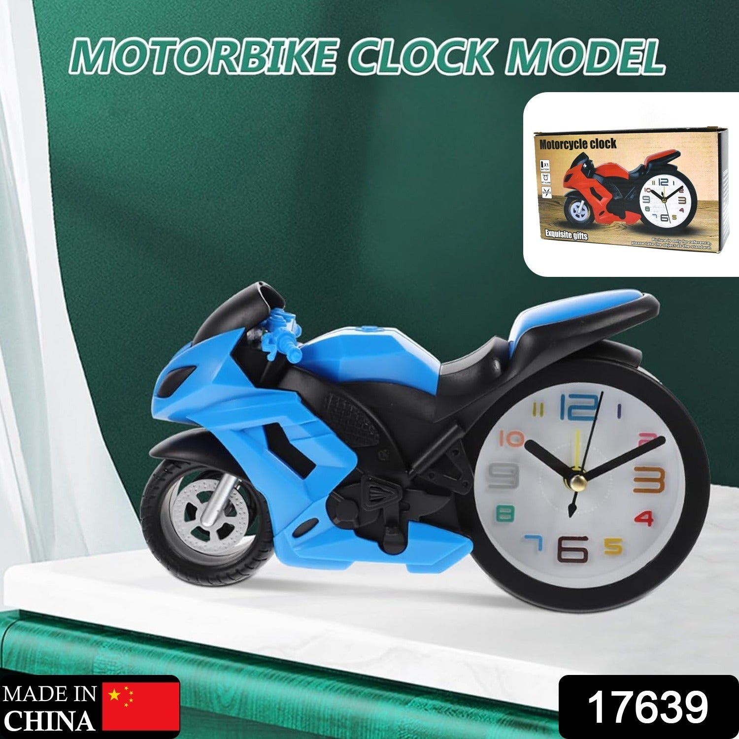 Retro Motorcycle Alarm Clock – Silent Engine Design | worko Secondary image