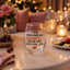 Printed quote stemless glass tumbler with humorous design