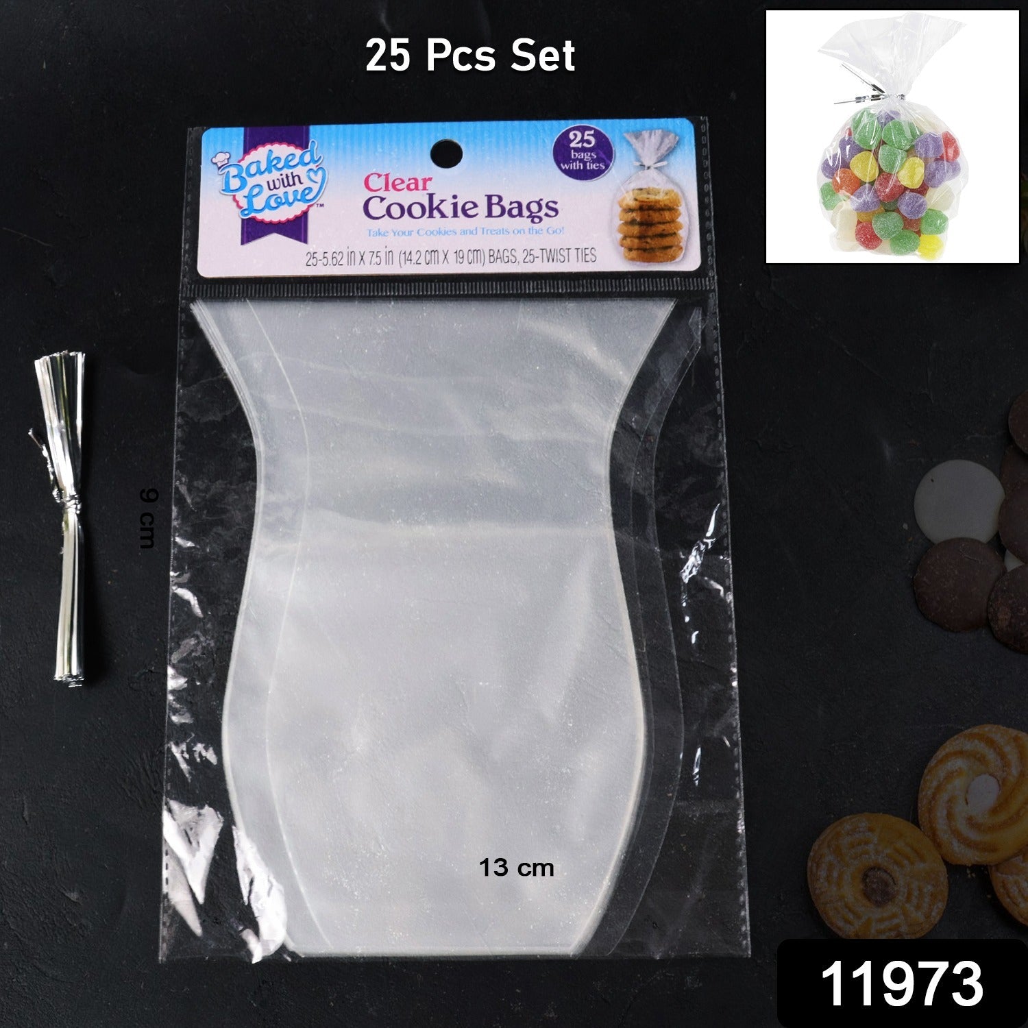 Clear Cookie Bags – Durable Transparent Treat Bags (25 Pcs) Secondary image