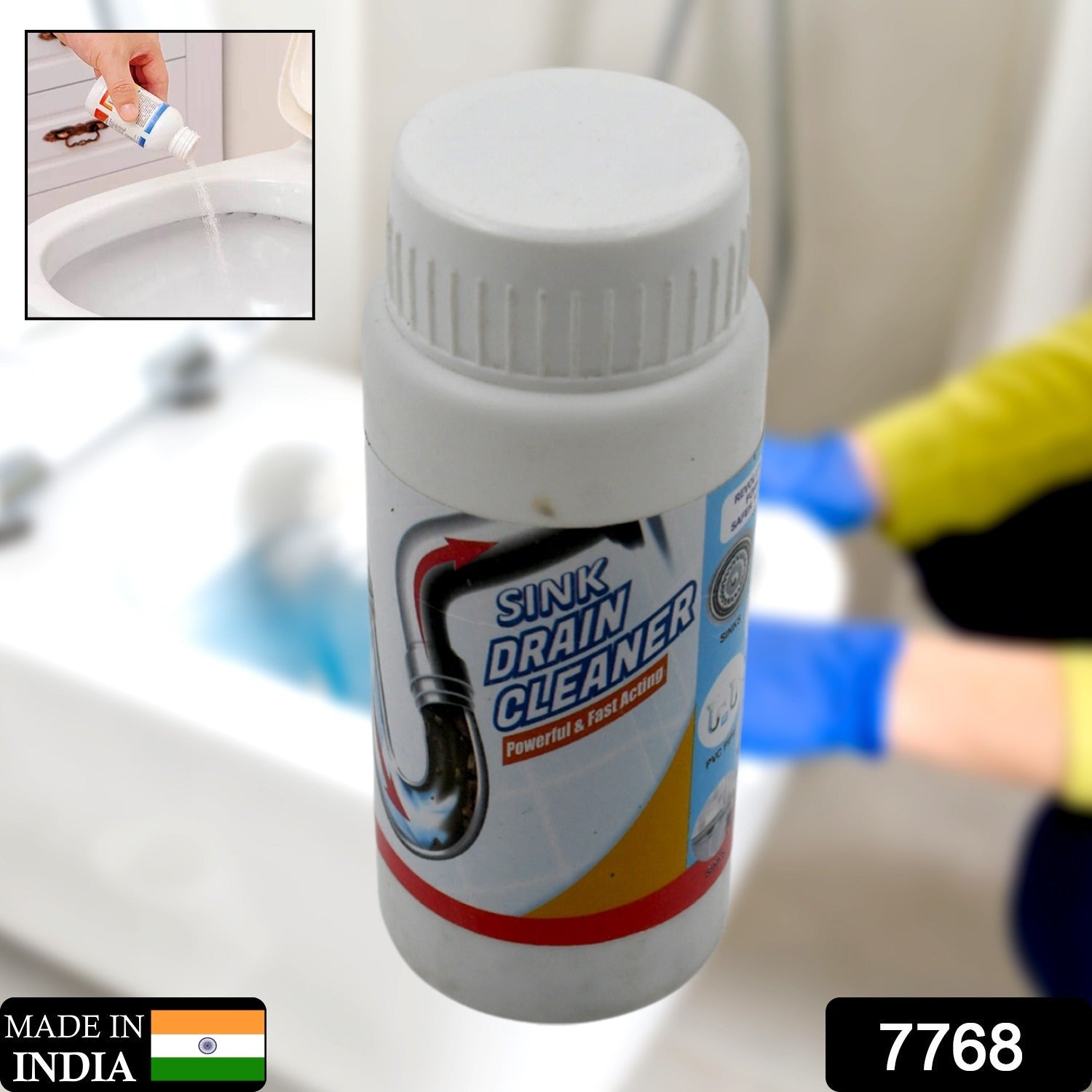 Sink Drain Cleaner – Powerful Clog Remover Powder | ShineCrest Secondary image