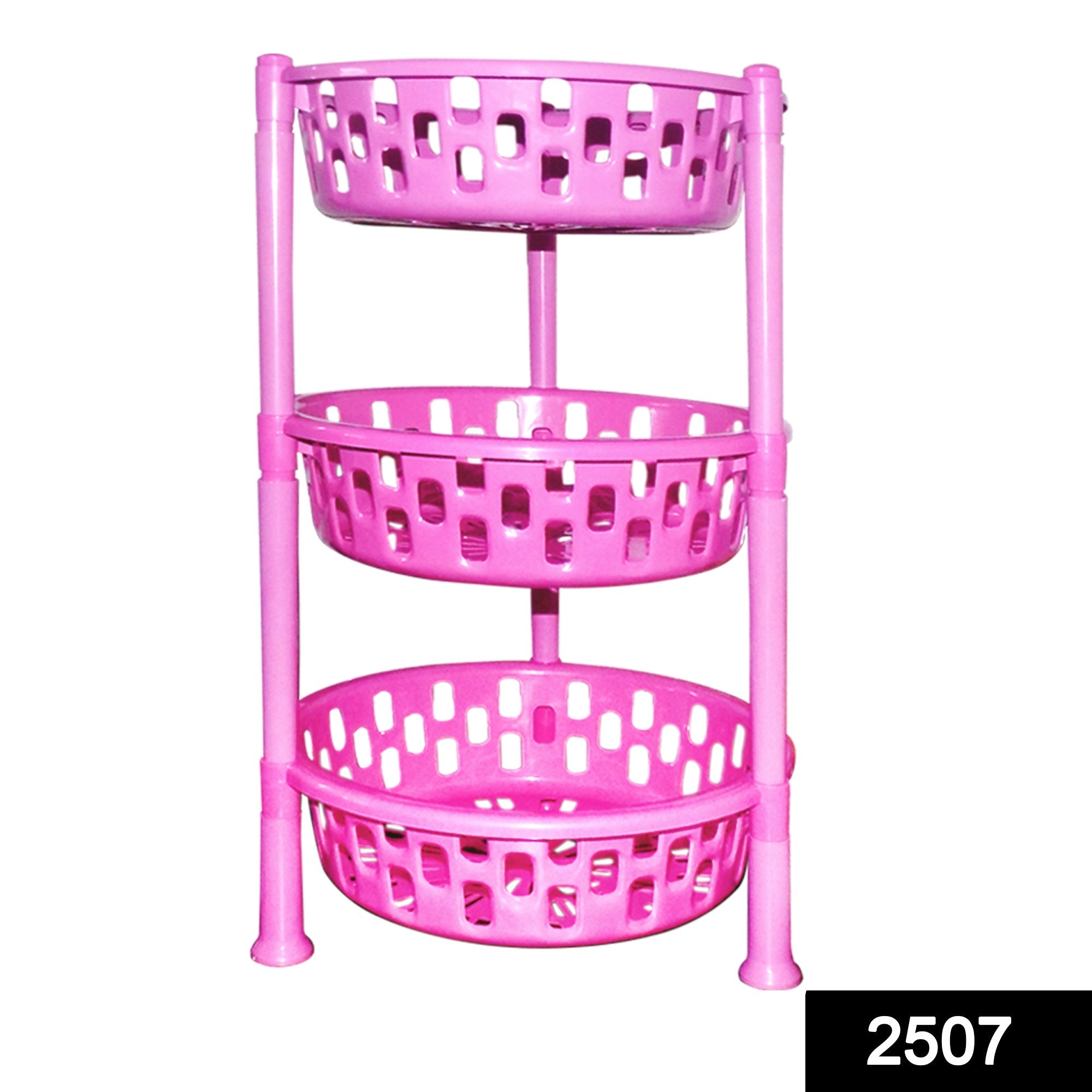 Plastic Storage Rack – 3-Tier Multipurpose Organiser | Organivo Secondary image