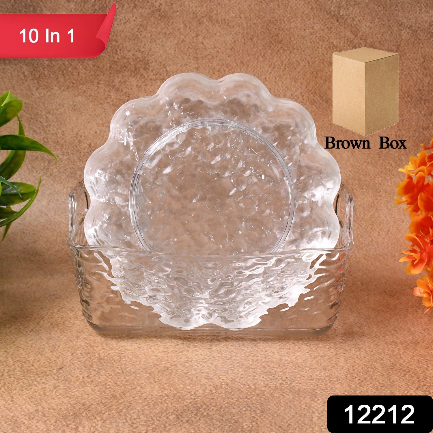 Plastic Dinner Plates Set – Durable & Lightweight 10-Piece Secondary image
