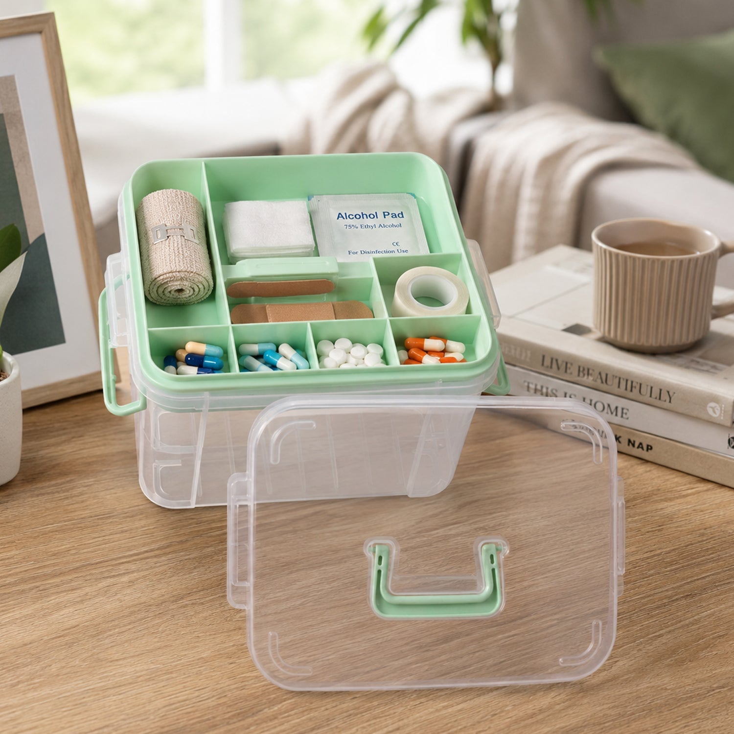 Plastic Medicine Storage Box – Secure Locking & Portable Design Secondary image