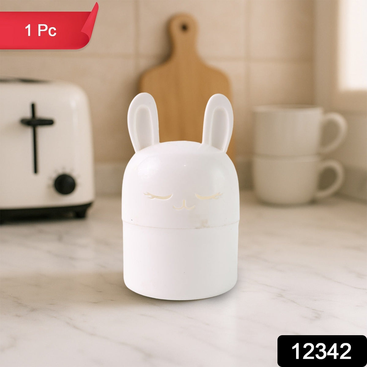 Bunny Kitchen Storage Box showing adorable bunny shape and compact design Main image