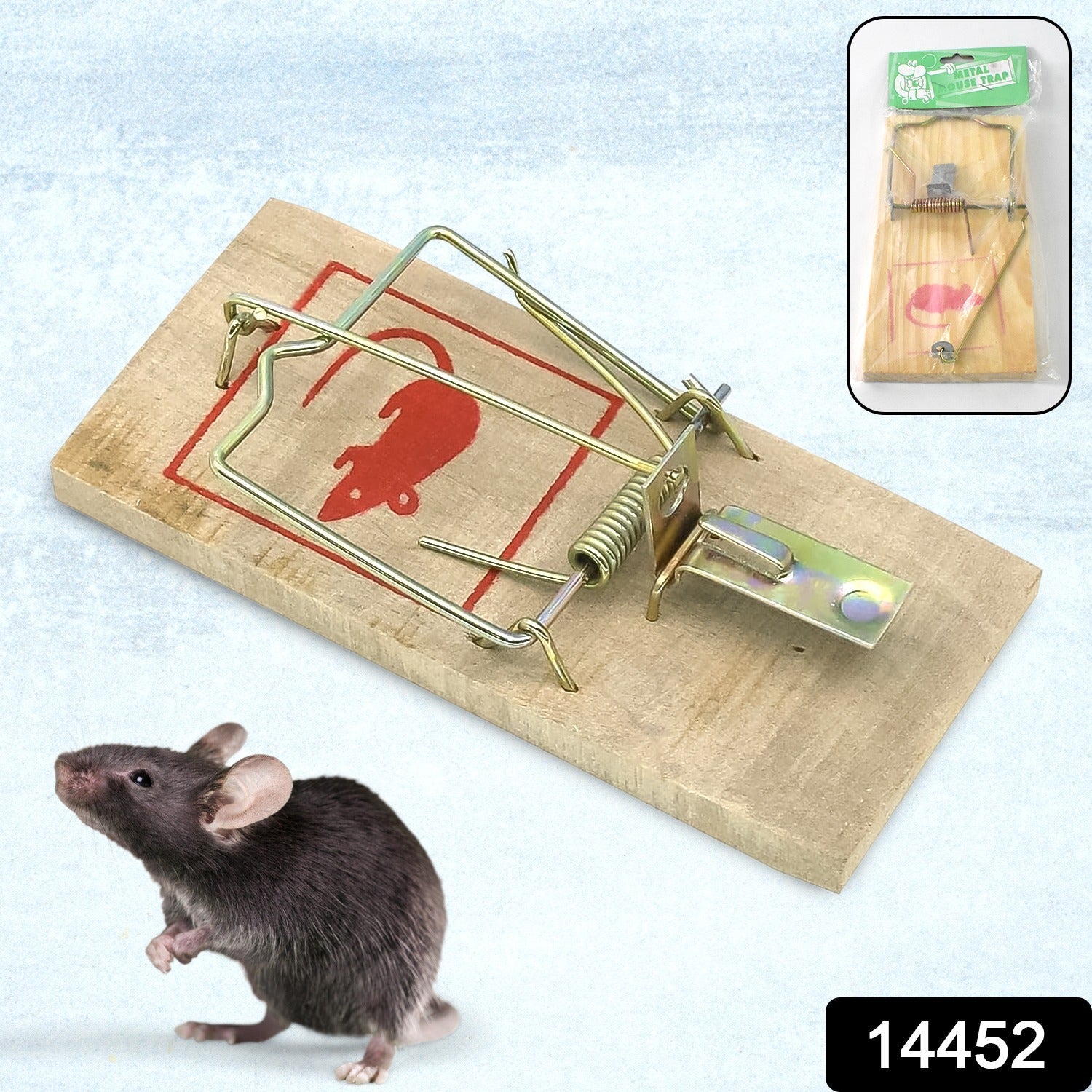 Wooden Mouse Trap – Durable, Reusable Pest Control Snap Trigger Secondary image
