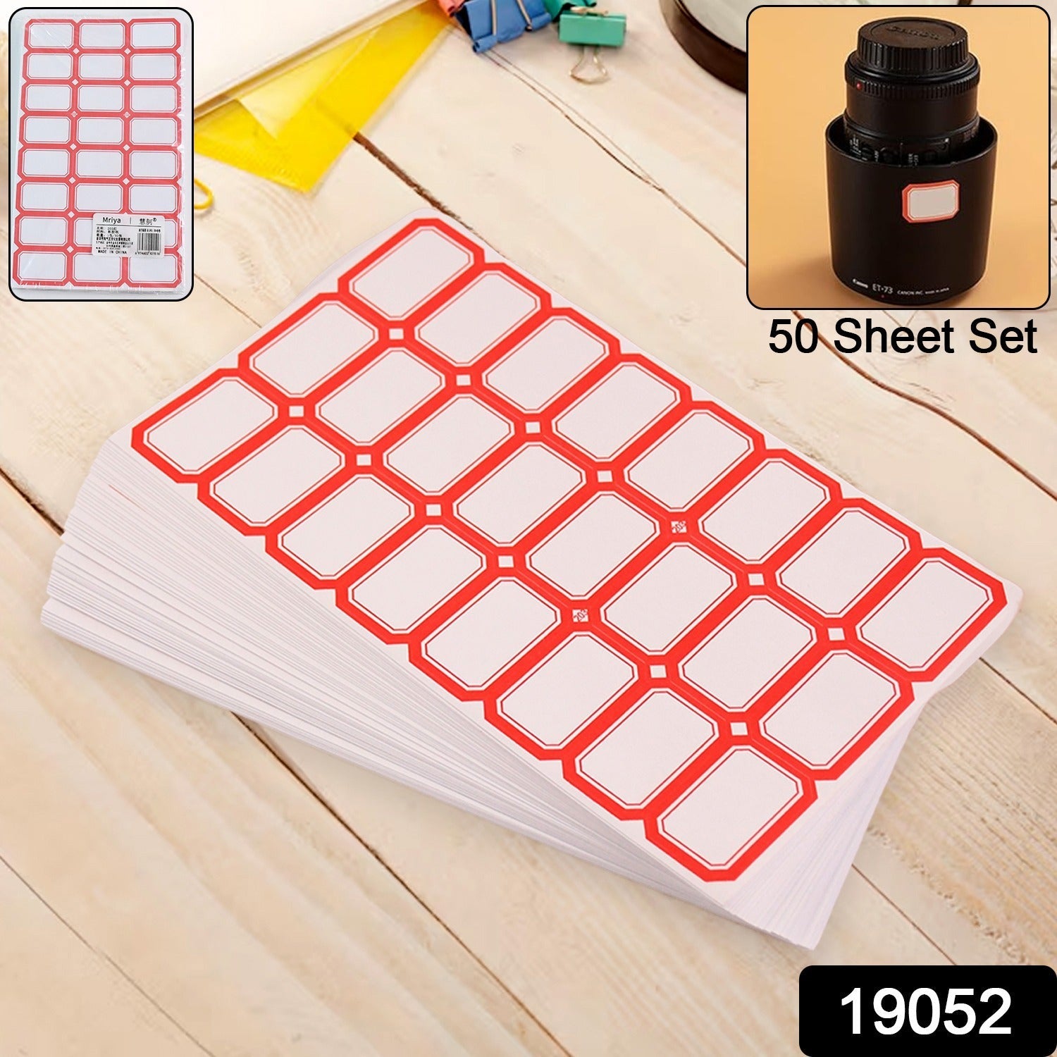 Writable Label Stickers – Easy to Use with Red Border for Clarity Secondary image