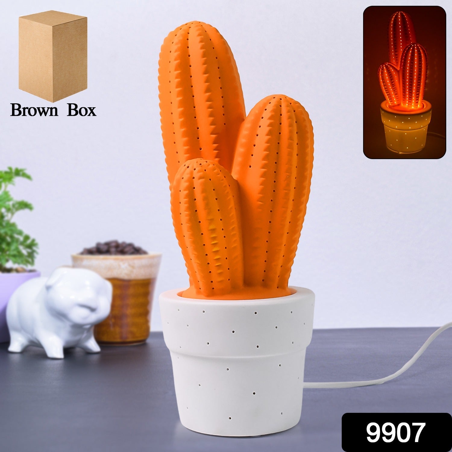 Ceramic Table Lamp – Elegant Big Ambient Light for Home Secondary image