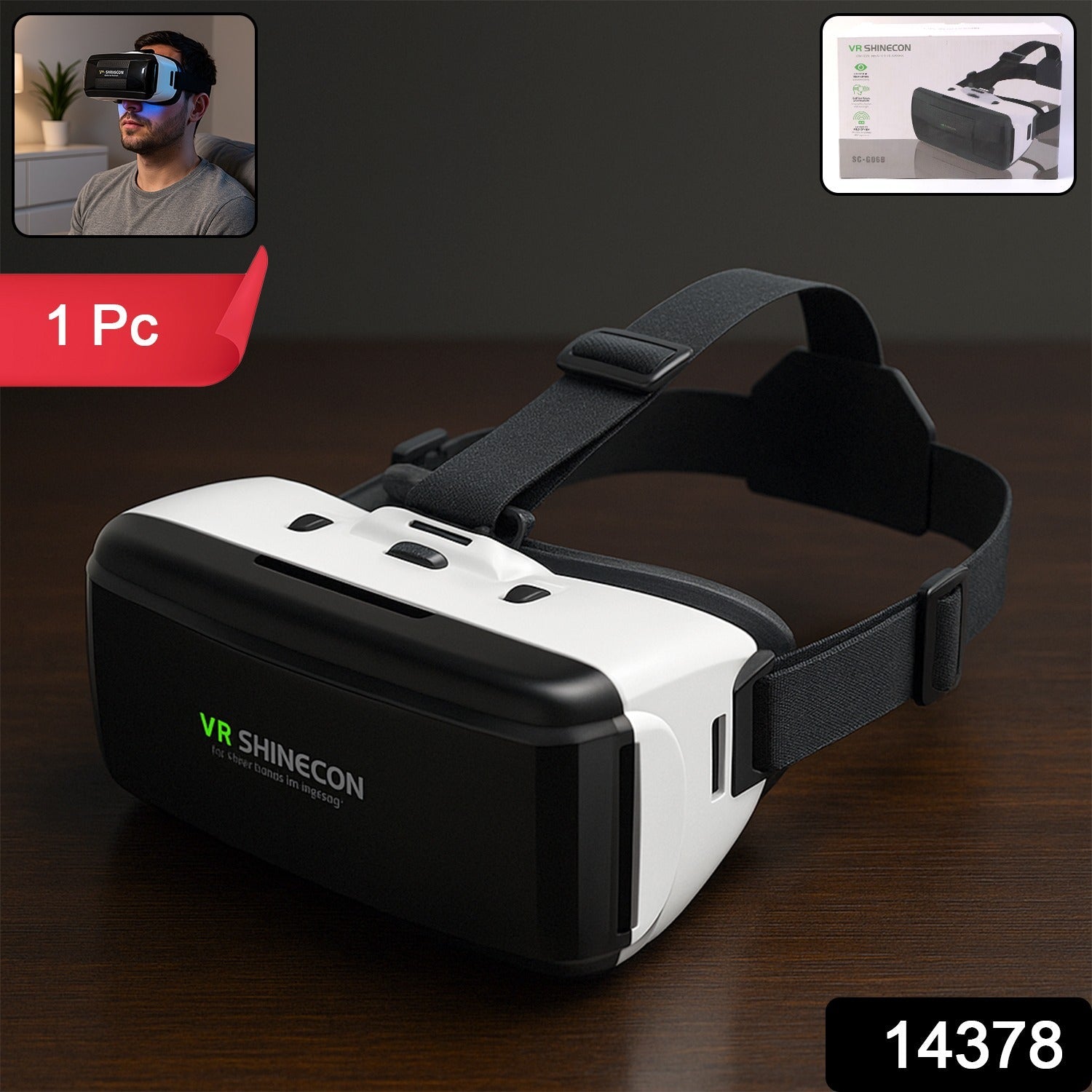 3D VR Virtual Reality Headset – Adjustable Lenses & Comfort Fit Secondary image