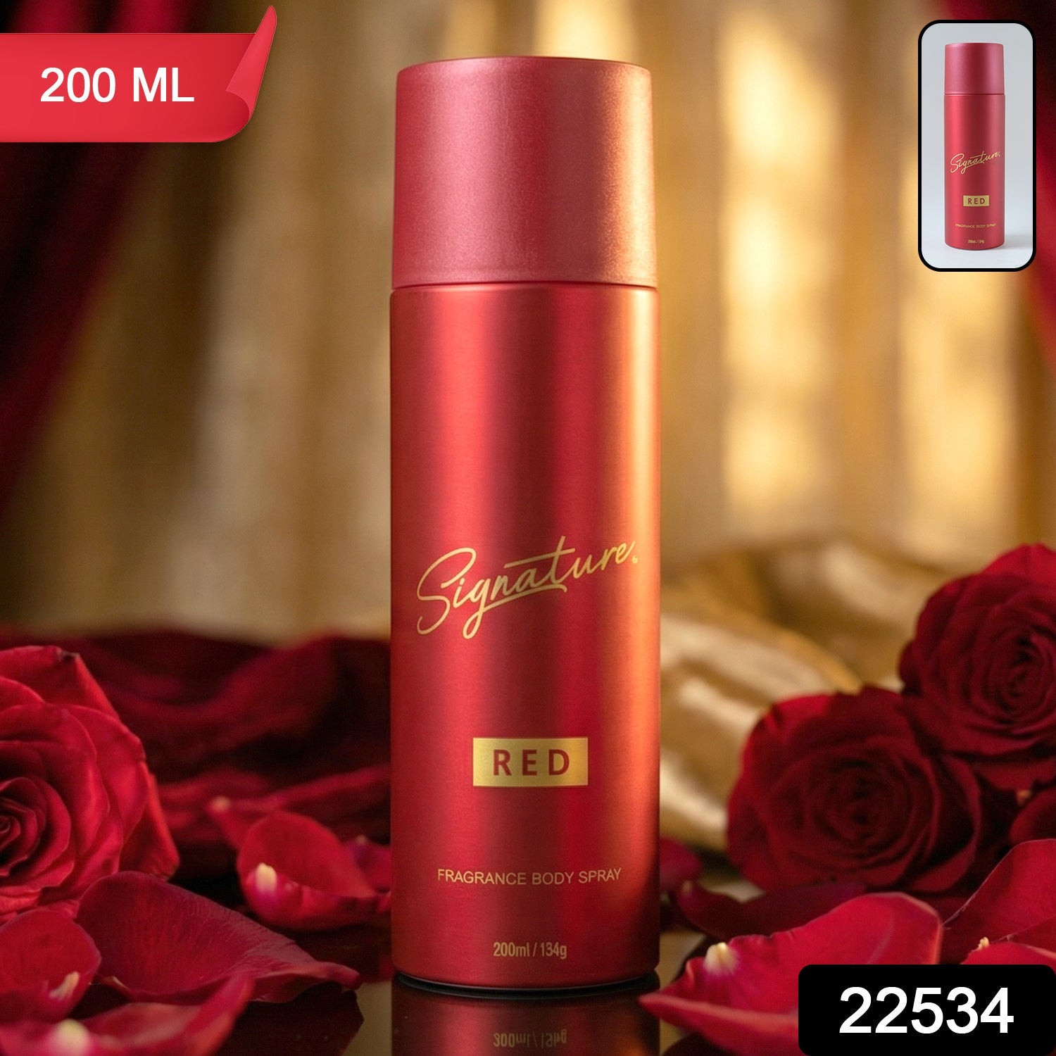 Signature Red Fragrance Body Spray – Long Lasting Bold Scent Secondary image