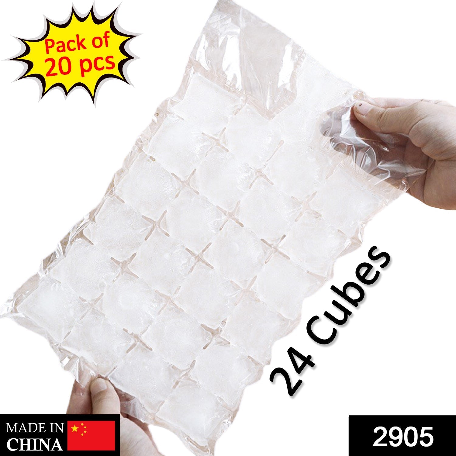 Disposable Ice Cube Bags – Self-Seal, Easy Release | FERVENT Secondary image