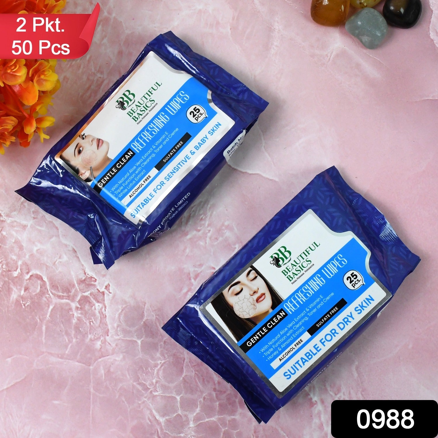 Face Wipes for Dry Sensitive Skin – Gentle Cleansing | Beautiful Basics Secondary image
