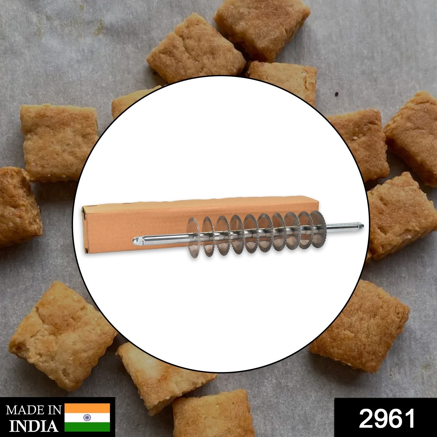 Dough Cutter – Stainless Steel Noodle Lattice Roller | ToolMate Pro Secondary image