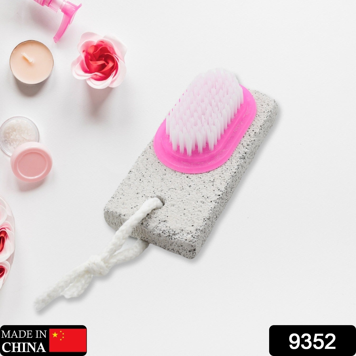 Pumice Stone Foot Scrubber – Dual-Action Brush | XcelCraft Secondary image