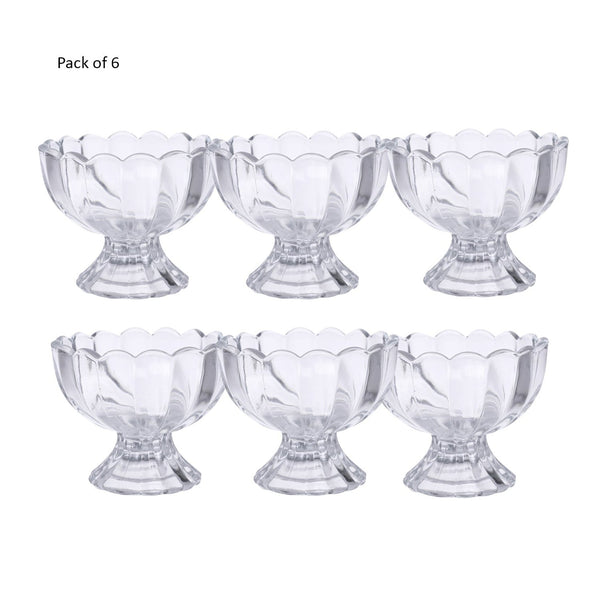 Full view of the six-piece dessert bowl set, showcasing all individual serving bowls.