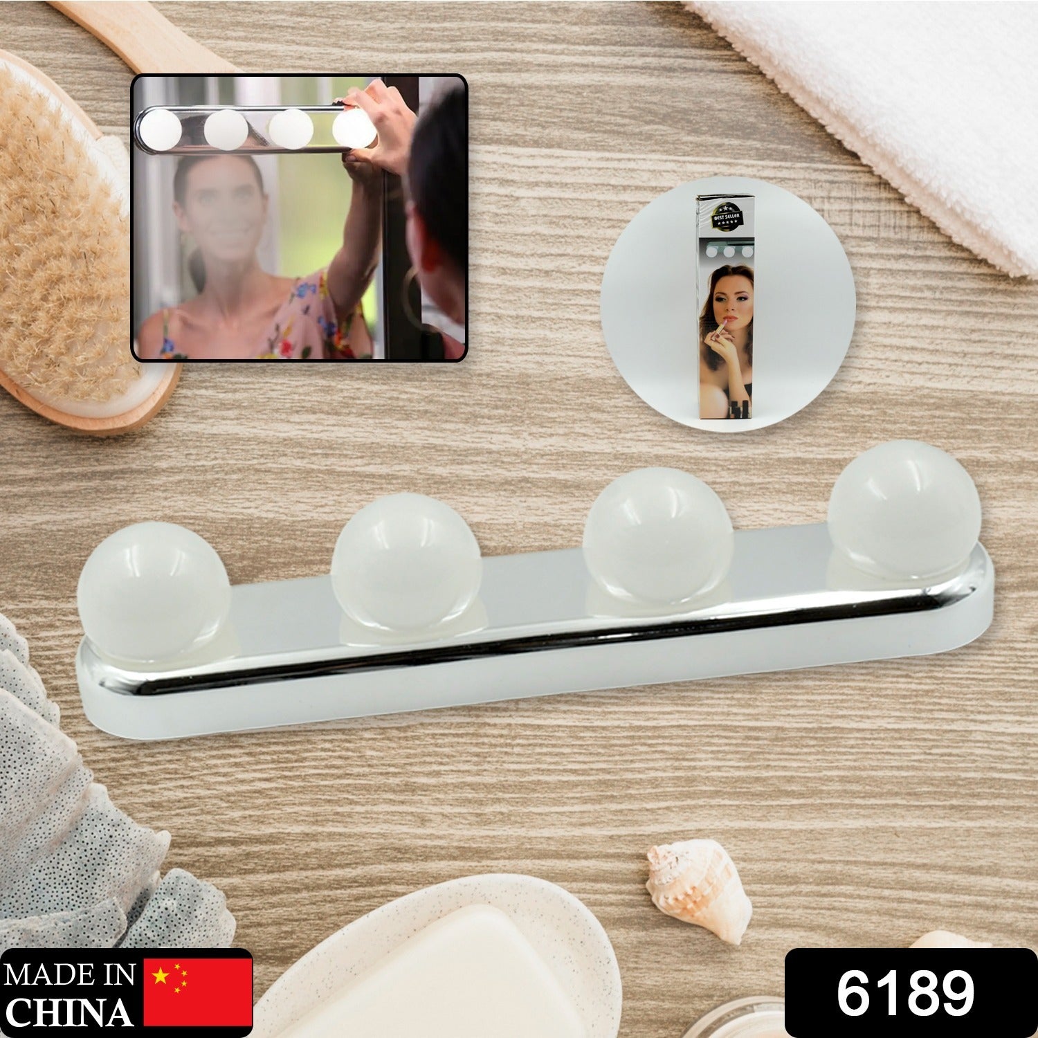 Portable Makeup Light – Battery-Powered LED Vanity Mirror | Indo Glow Secondary image