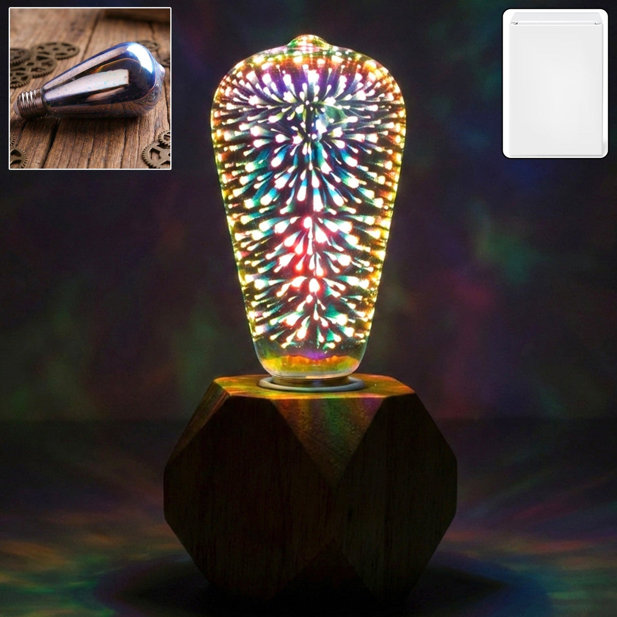 3D firework LED decorative bulb for sparkling home ambience Main image