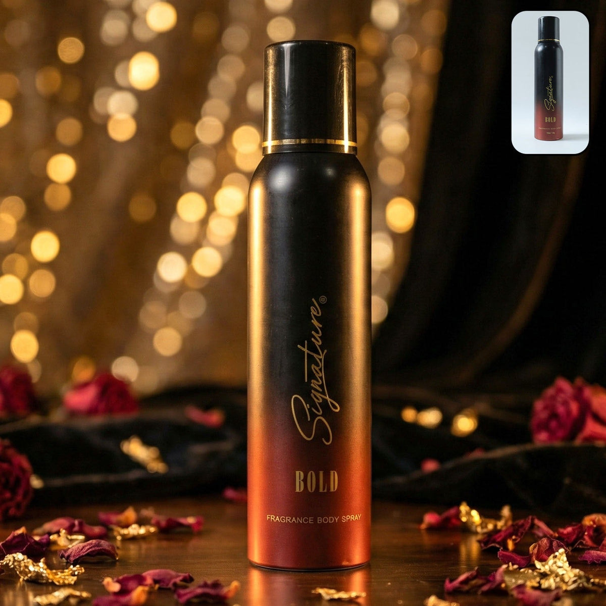 Signature bold masculine fragrance body spray 150ml bottle Main image
